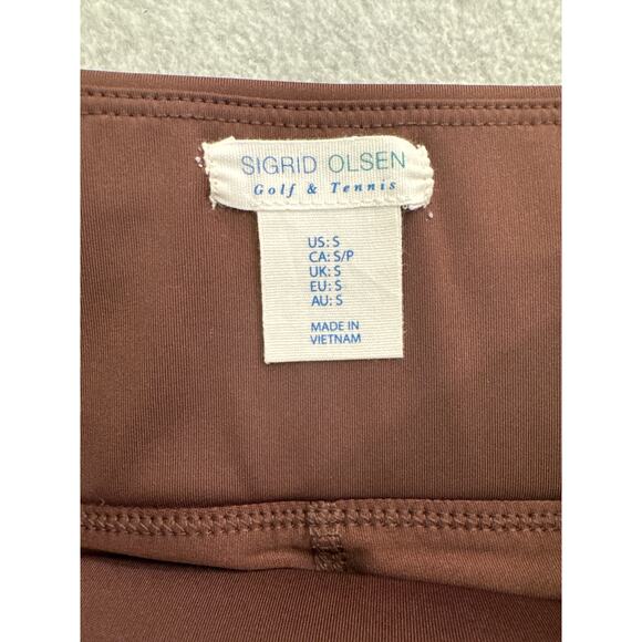 Sigrid Olsen Golf & Tennis Brown Pleated Skort UPF 50 Small Stretch Activewear - Picture 5 of 9